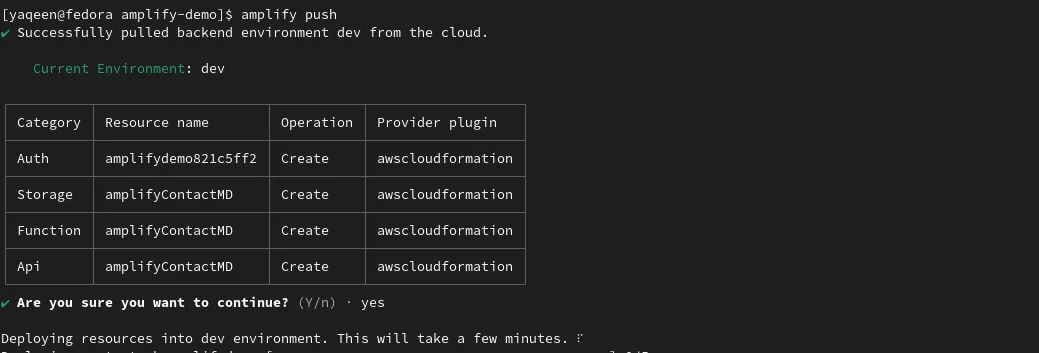 Building Fullstack app with React and AWS Amplify - Authentication and Databases